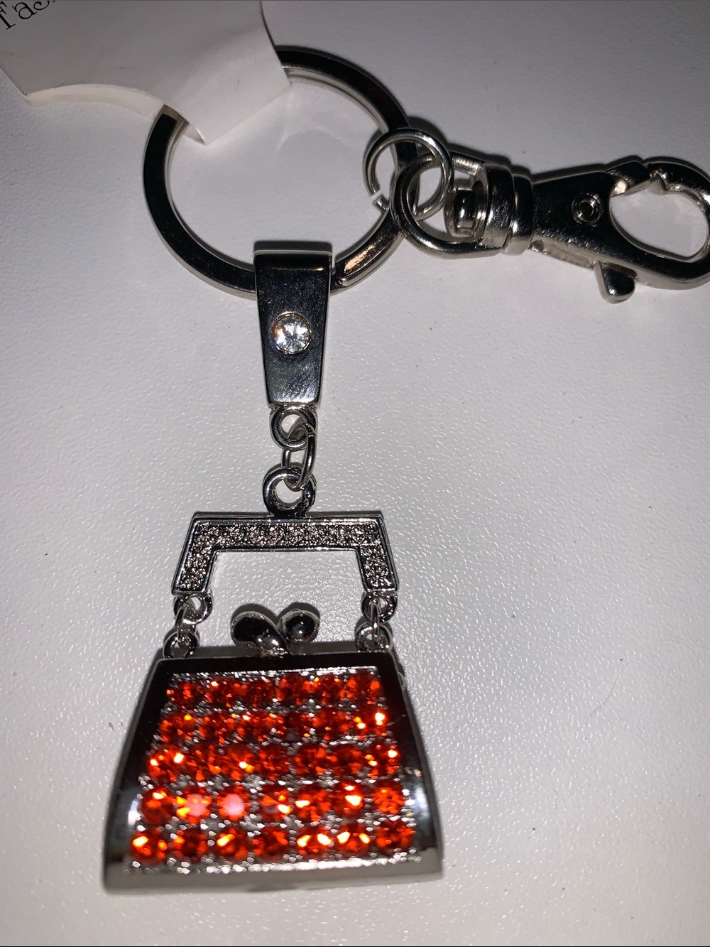 Crystal bag/purse charm Keychain nwt